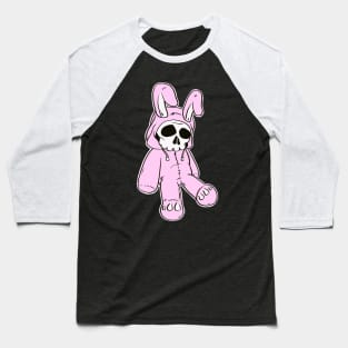 Skeleton Skull Pink Dead Hare Costume Rabbit Bunny Baseball T-Shirt